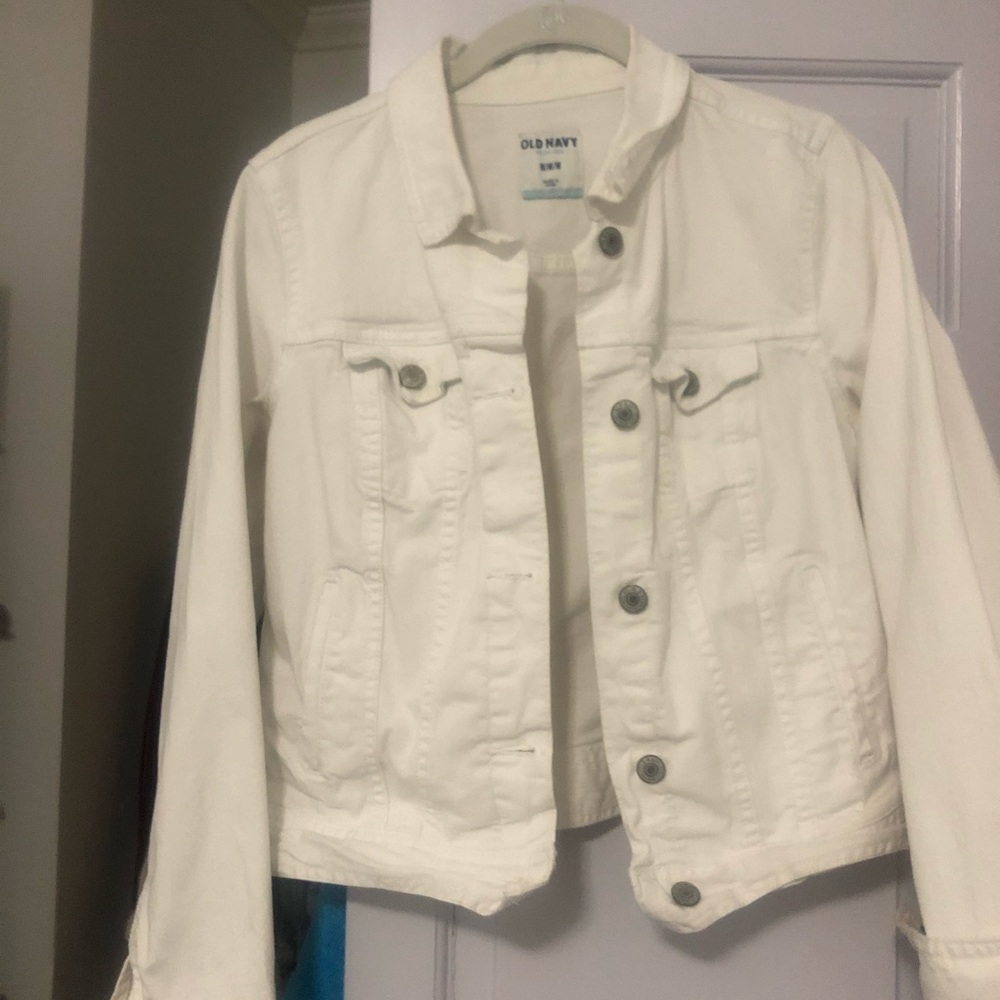 White denim jacket